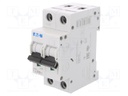 Circuit breaker; 230/400VAC; Inom: 10A; Poles: 2; DIN; Charact: D