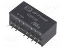 Converter: DC/DC; 3W; Uin: 4.5÷9V; Uout: 12VDC; Uout2: -12VDC; SIP