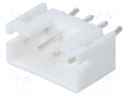 Socket; wire-board; male; 2mm; PIN: 4; THT; 100V; 2A; tinned; -25÷85°C