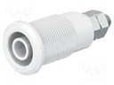 Socket; 4mm banana; 32A; grey; nickel plated; Overall len: 33mm