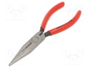 Pliers; cutting,half-rounded nose,universal; plastic handle