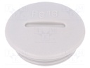 Stopper; PG16; IP54; Mat: polyamide; light grey