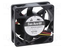 Fan: DC; axial; 24VDC; 60x60x20mm; 31.2m3/h; 29dBA; ball bearing