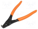 Pliers; internal circlip; Ring: external; Pliers len: 140mm