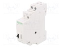 Relay: installation; bistable; NC + NO; Ucoil: 24VAC; Ucoil: 12VDC