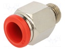 Push-in fitting; straight; 1/4"; -0.99÷20bar; 12mm