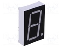 Display: LED; 7-segment; 26mm; 1"; No.char: 1; red; 70mcd; cathode