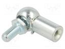 Mounting element for gas spring; Mat: zinc plated steel; 13mm