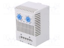Sensor: thermostat; Contacts: NO x2; 10A; 250VAC; IP20; -45÷80°C