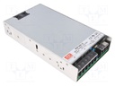 Power supply: switched-mode; modular; 500.4W; 12VDC; 10÷13.2VDC