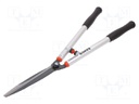 Cutters; L: 650mm; for hedge; Blade length: 225mm; Material: steel