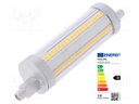 LED lamp; warm white; R7S; 230VAC; 2000lm; 14W; 3000K; CRImin: 80