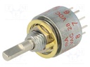 Switch: rotary; Pos: 10; 0.15A/125VAC; 0.15A/28VDC; Poles number: 1