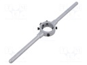 Diestock; cast zinc; Grip capac: BSW 3/8"-7/16",M10-M11; L: 280mm