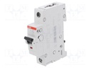 Circuit breaker; 230/400VAC; 1A; Poles: 1; DIN; Charact: K; IP20