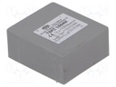 Transformer: encapsulated; 1VA; 230VAC; 12V; 12V; 0.04A; 0.04A; IP00