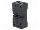 Socket; PIN: 8; 10A; 250VAC; Mounting: DIN,on panel; Series: HF10FH