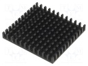 Heatsink: extruded; black; L: 42.5mm; W: 45mm; H: 6mm; aluminium