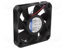 Fan: DC; axial; 119x119x25mm; 222.6m3/h; 55dBA; ball bearing