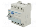 RCD breaker; Inom: 100A; Poles: 4; DIN; Short circuit cap: 10kA