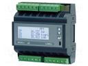 Power network meter; for DIN rail mounting; digital,mounting