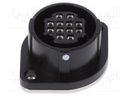 Socket; Connector: circular; RP17; female; PIN: 12; push-pull; 2A