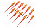 Screwdrivers; Pcs: 11; insulated; Package: bag; 1kVAC