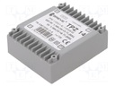 Transformer: mains; 14VA; 115VAC; 6V; 6V; Mounting: PCB; IP00