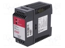 Power supply: switched-mode; 55W; 24VDC; 24÷28.8VDC; 2.3A; 260g