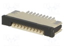 Connector: FFC (FPC); horizontal; PIN: 9; ZIF,top contacts; SMT