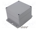 Enclosure: multipurpose; X: 120mm; Y: 120mm; Z: 90mm; ABS; dark grey