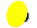 Switch: push-button; Stabl.pos: 1; 22mm; yellow; Illumin: none; IP66