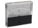 Ammeter; analogue; on panel; I DC: 0÷3A; Class: 2,5; 70x60mm