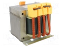 Transformer: mains; 1kVA; 230VAC,400VAC; 12V,24V; screw type; IP00