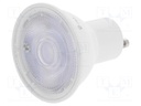 LED lamp; warm white; GU10; 230VAC; 250lm; 3W; 36°; 2700K; CRImin: 80