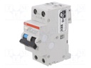 RCBO breaker; Inom: 40A; Ires: 100mA; Poles: 1+N; 230VAC; DIN; IP20