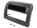 Radio mounting frame; Lancia; 1 DIN; dark silver