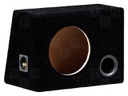 Car loudspeaker enclosure; MDF; black; textil; 35l; 250mm