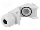 Cable gland; angular; M16; IP68; Mat: polyamide; grey