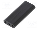 Spacer sleeve; LED; ØLED: 3mm; L: 19.1mm; black; UL94V-0; Mat: PVC