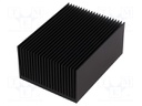 Heatsink: extruded; grilled; black; L: 100mm; W: 75mm; H: 45mm