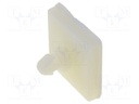 PCB distance; polyamide; L: 5mm; self-adhesive; Colour: natural