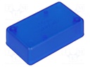 Enclosure: multipurpose; X: 35mm; Y: 60mm; Z: 20mm; 1551; ABS; blue