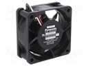 Fan: DC; axial; 24VDC; 60x60x25mm; 24.6m3/h; 21dBA; ball bearing