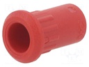 Case; 25A; 20.5mm; red; for banana sockets