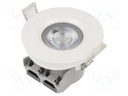 LED spotlight; 220/240VAC; 5W; neutral white; 36°; 4000K; 380lm