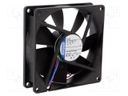 Fan: DC; axial; 92x92x25mm; 84m3/h; 32dBA; ball bearing; 2700rpm