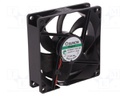 Fan: DC; axial; 24VDC; 92x92x25mm; 87.04m3/h; 34dBA; Vapo; 3000rpm