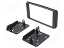 Radio mounting frame; Subaru; 2 DIN; black