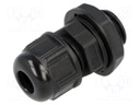 Cable gland; PG7; IP68; Mat: polyamide; black; UL94V-2